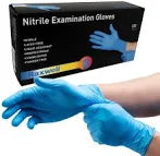 Blue Nitrile Gloves (Box of 100)