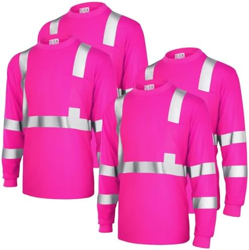 Pink Reflective Safety Shirts